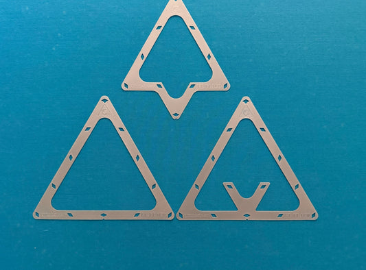 El Flaco Pool Rack Templates – 8-Ball, 9-Ball, 10-Ball & 3-Ball | 3-Pack