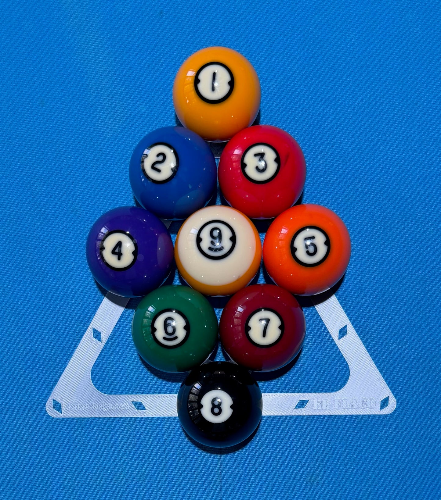 El Flaco Pool Rack Templates – 8-Ball, 9-Ball, 10-Ball & 3-Ball | 3-Pack