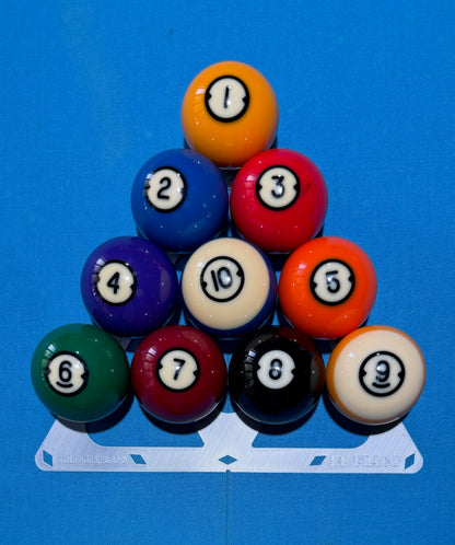 El Flaco Pool Rack Templates – 8-Ball, 9-Ball, 10-Ball & 3-Ball | 3-Pack