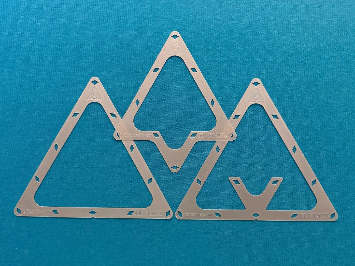 El Flaco Pool Rack Templates – 8-Ball, 9-Ball, 10-Ball & 3-Ball | 3-Pack