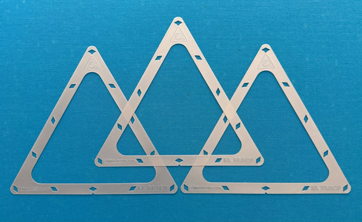 El Flaco Pool Rack Templates – 8-Ball, 9-Ball, 10-Ball & 3-Ball | 3-Pack