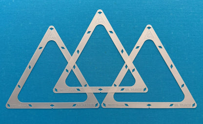 El Flaco Pool Rack Templates – 8-Ball, 9-Ball, 10-Ball & 3-Ball | 3-Pack