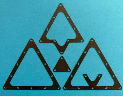 El Flaco Pool Rack Templates – 8-Ball, 9-Ball, 10-Ball & 3-Ball | 3-Pack