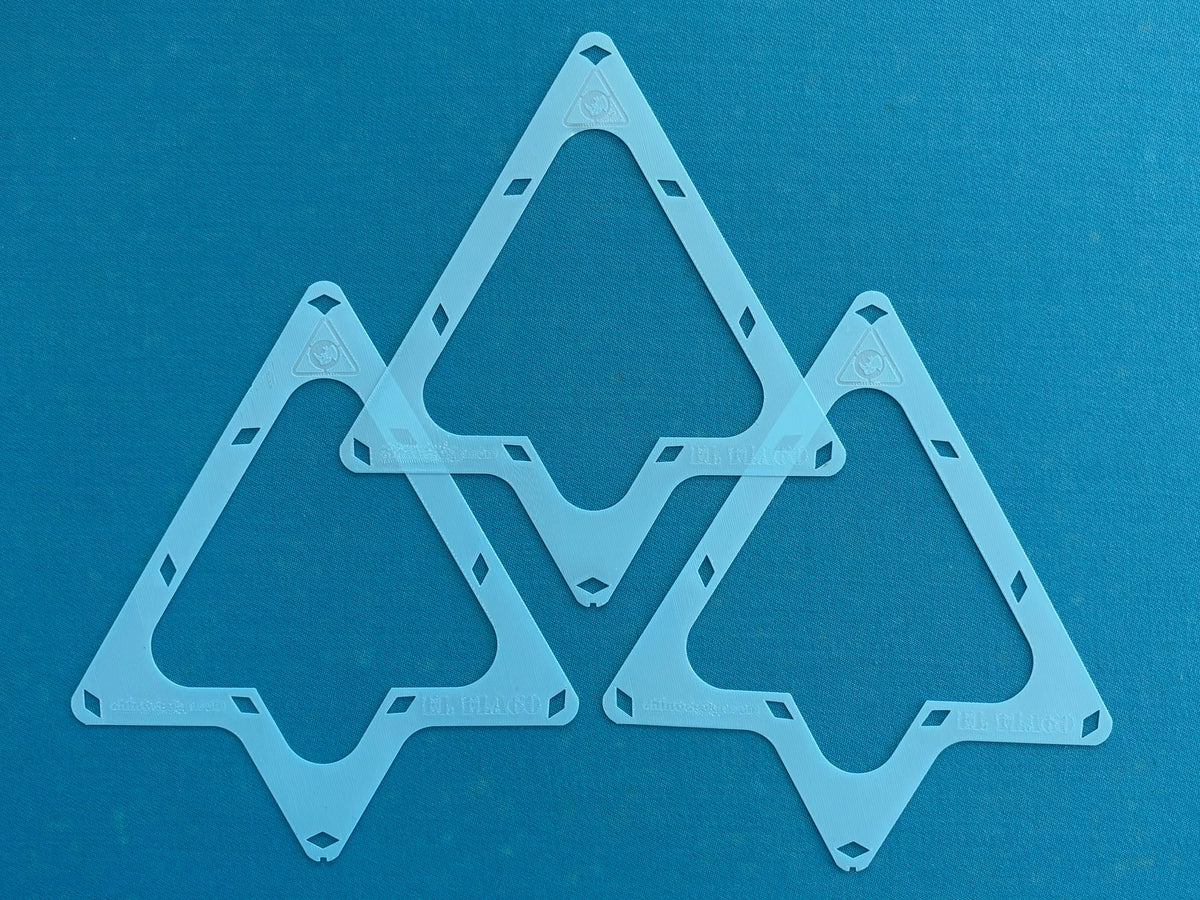 El Flaco Pool Rack Templates – 8-Ball, 9-Ball, 10-Ball & 3-Ball | 3-Pack