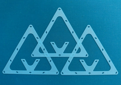 El Flaco Pool Rack Templates – 8-Ball, 9-Ball, 10-Ball & 3-Ball | 3-Pack