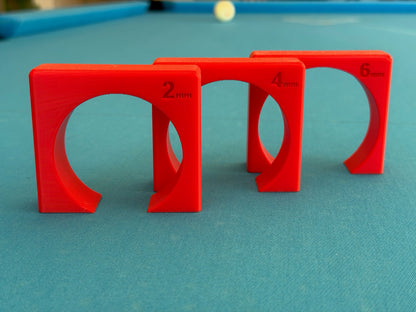 Pool Stroke & Aim Trainer, 3 Available Sizes- 2mm, 4mm, and 6mm Ball Clearance, Billiards Tunnel Trainer
