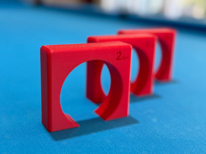 Pool Stroke & Aim Trainer, 3 Available Sizes- 2mm, 4mm, and 6mm Ball Clearance, Billiards Tunnel Trainer